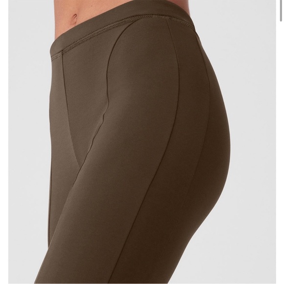 ALO Yoga Brown flare zip Leggings - Picture 2 of 11